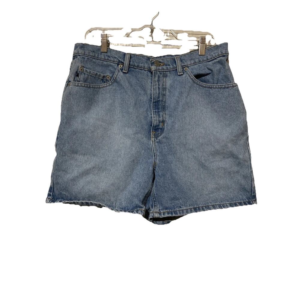Y2K Ralph Lauren Women's Denim Jean Shorts High Waist Sz 14 Deep‎ pockets